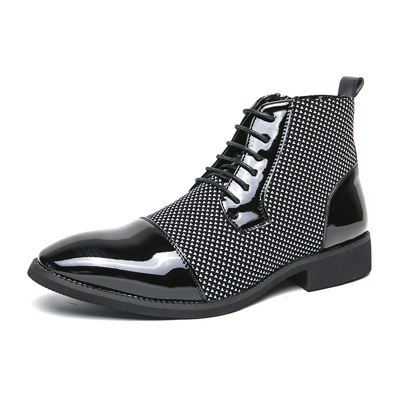 New Leather Boots Fashion Men's Business Formal Leather Shoes foto 3