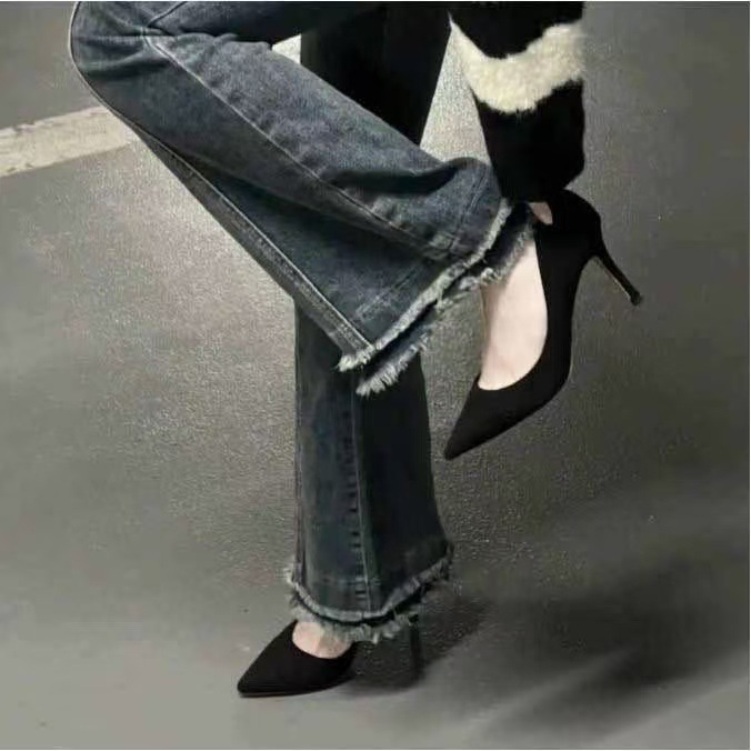 Black Women's Stiletto Heels Suitable For Sports Universal foto 5