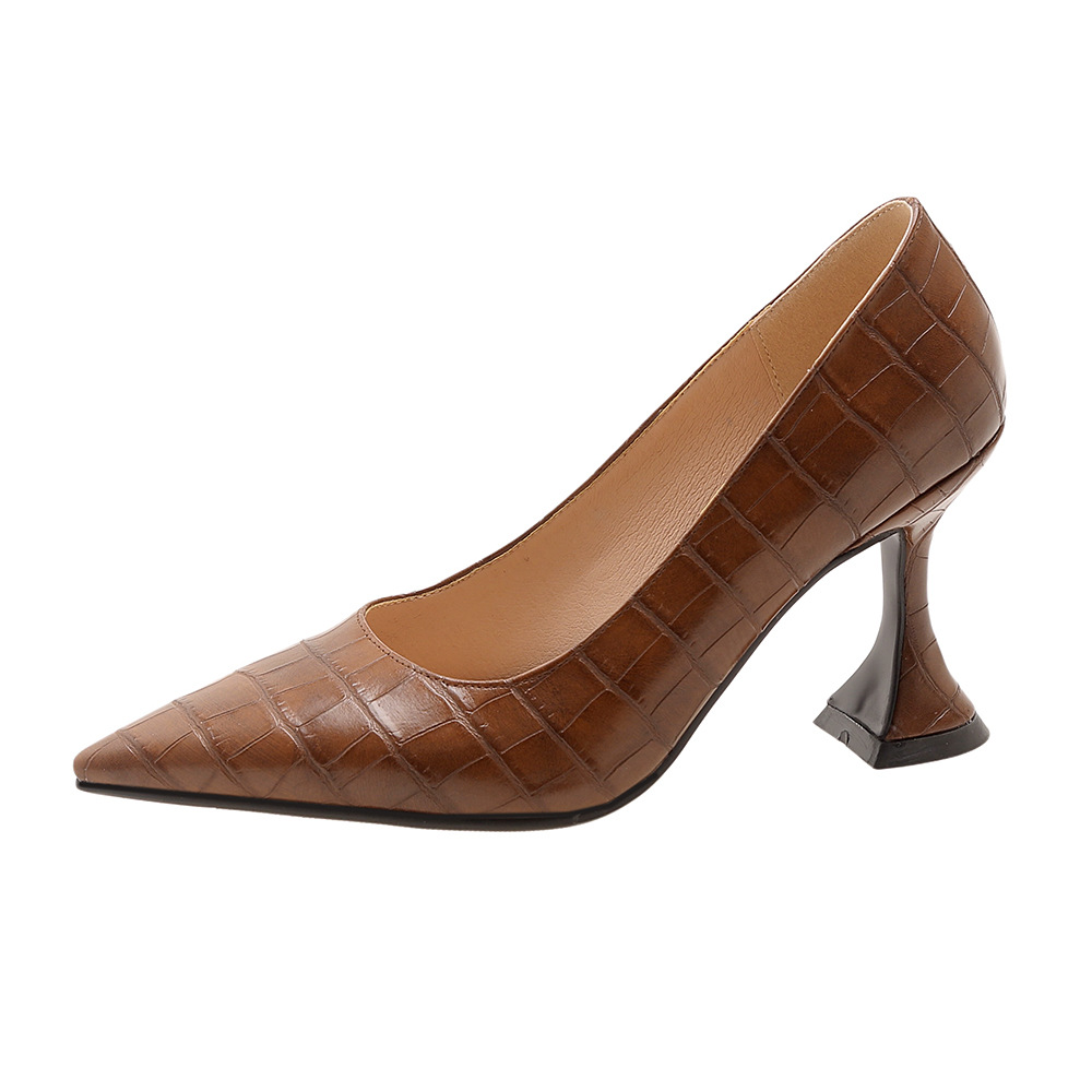Womens Minimalist Pointed-toe High Heels foto 2