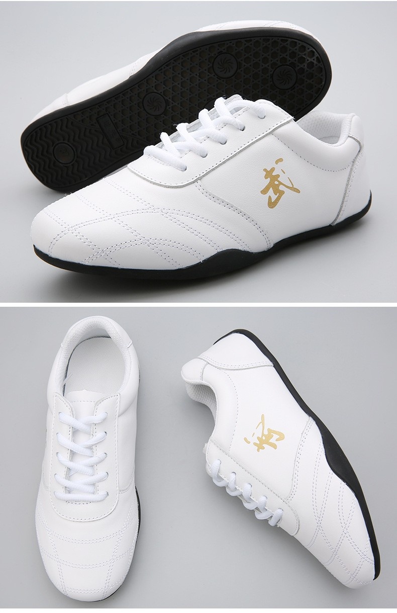 Genuine Leather Professional Male Practice Shoes Tai Chi Martial Arts Shoes foto 3