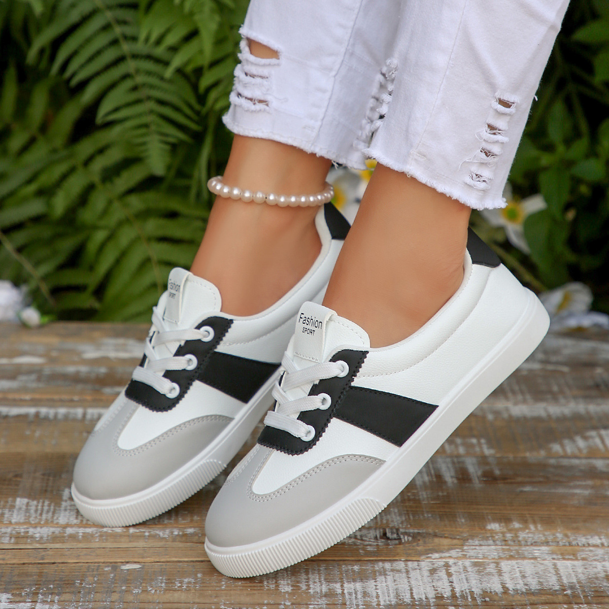 Korean-style Breathable Flat Versatile Casual Sneakers foto 4