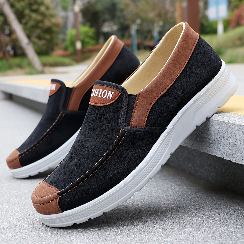 Mens Breathable Slip-on Casual Cloth Shoes foto 5