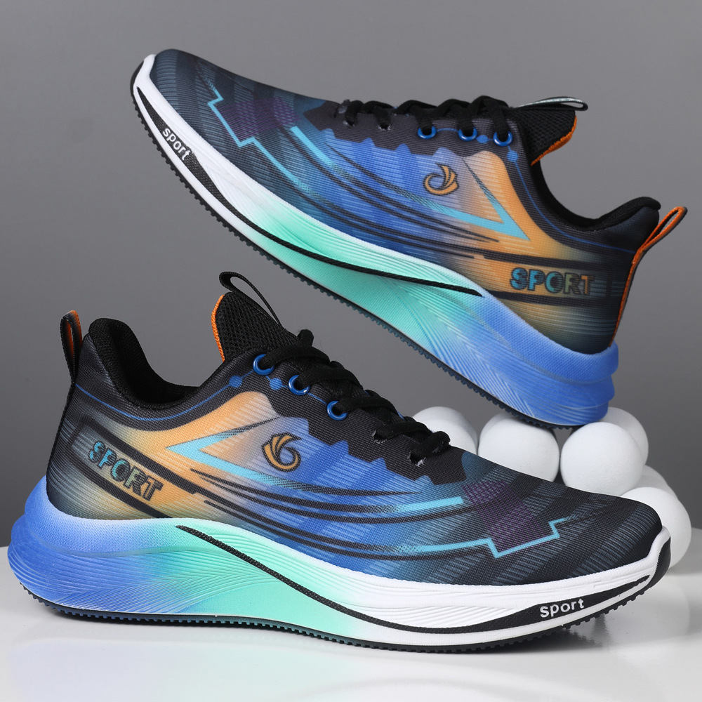Mesh Breathable Running Shoes Lightweight Comfortable Breathable Trendy Casual Shoes Men's Shoes foto 2