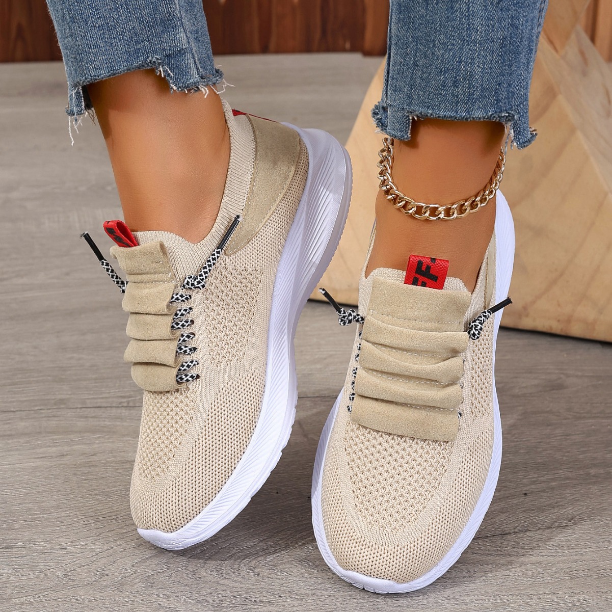 Casual Sneaker Non-slip Wear-resistant Flat Heel Round Toe Running Shoes foto 4