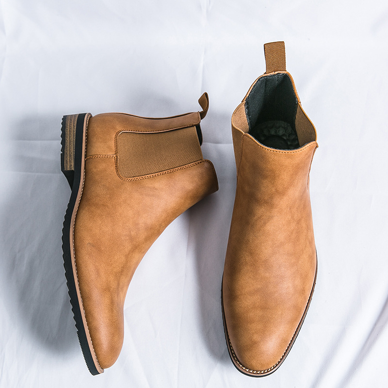 Casual British Style Retro Fashion Pointed Martin Boots foto 3