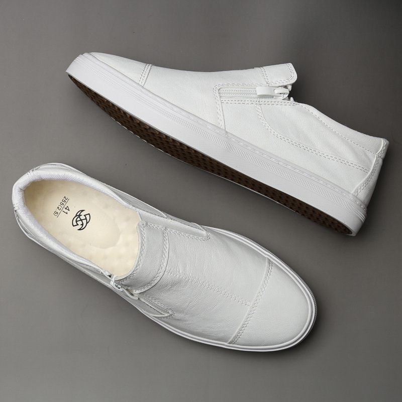 Men's Casual PU Leather Shoes Youth One Pedal foto 4