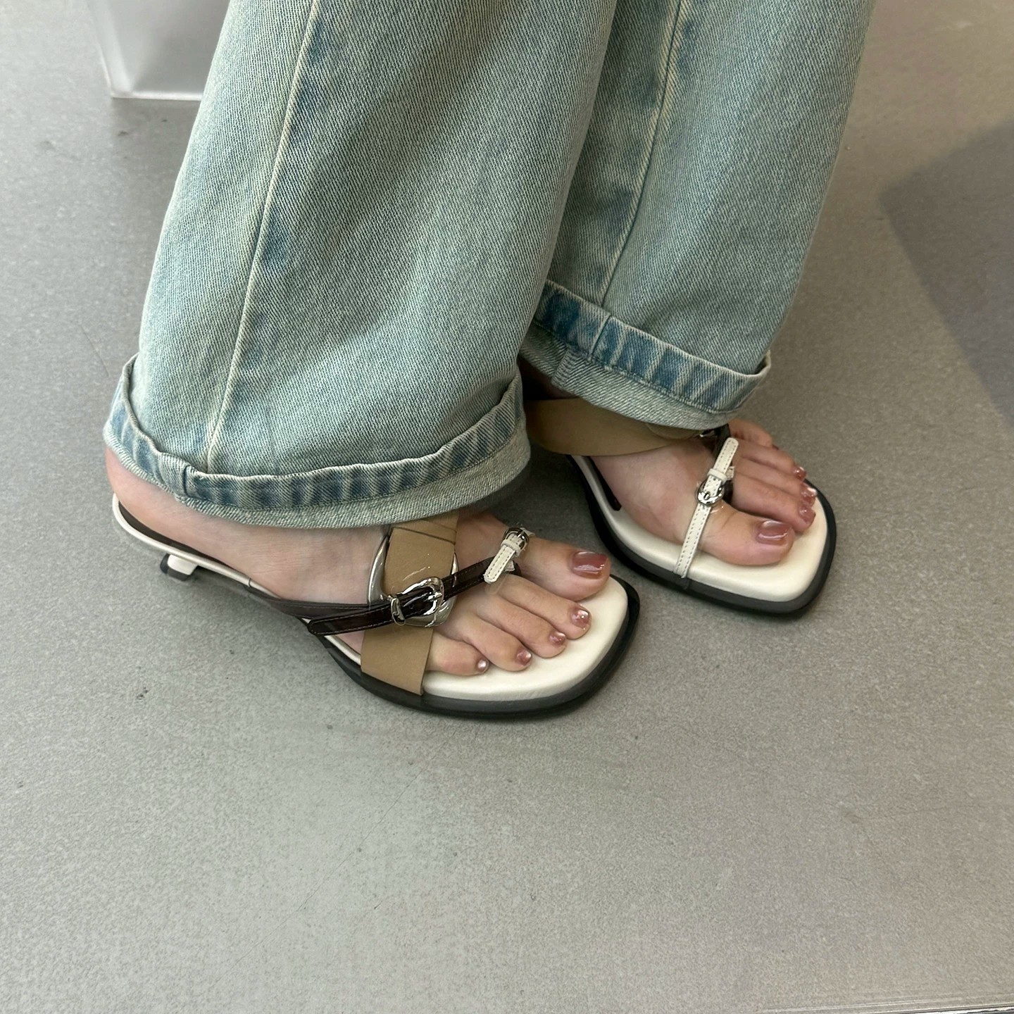 Outerwear Minimalist Elegant High-heeled Sandals
