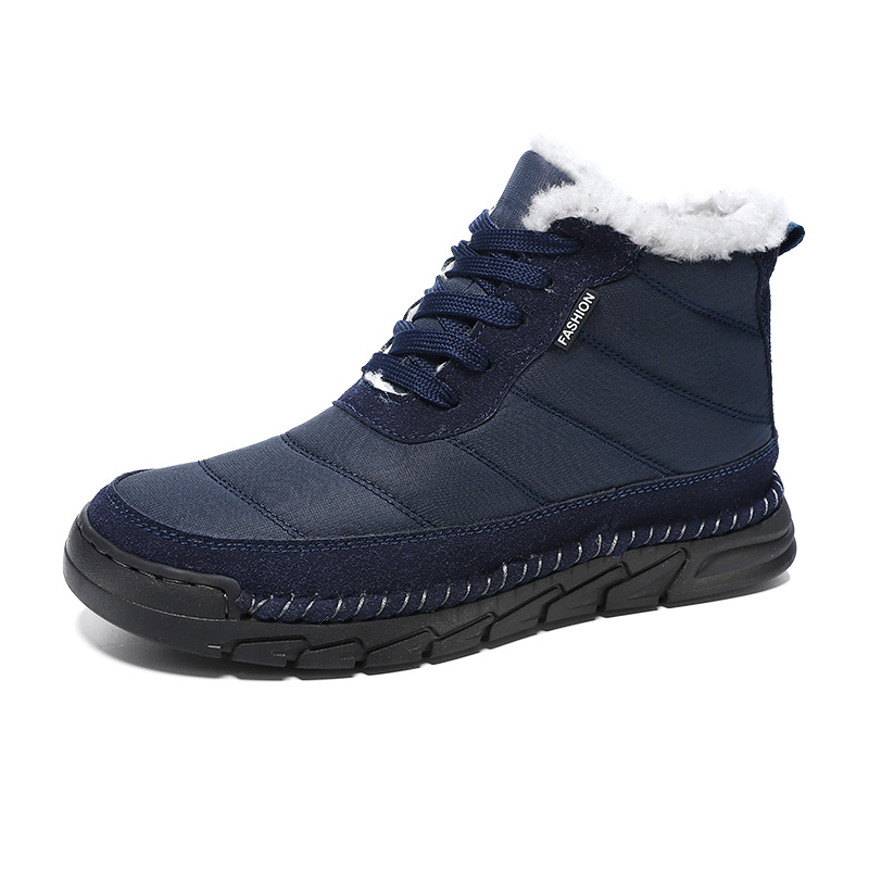 Mens Mid-Cut Snow Boots With Cotton-Lined Non-Slip Outsoles foto 5