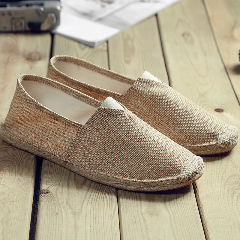 Fashionable Breathable Canvas Shoes Summer Linen Men foto 3