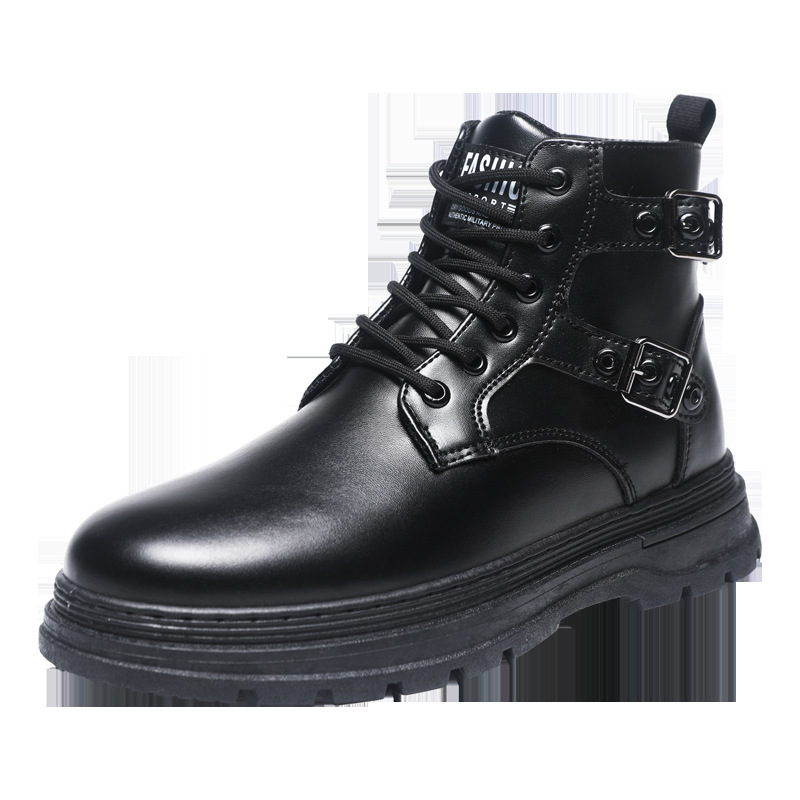 Black Martin Boots Male British Style Working Boots foto 4