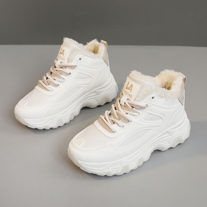 Velvet-lined Solid-color Snow Boots For Fall And Winter Casual foto 2