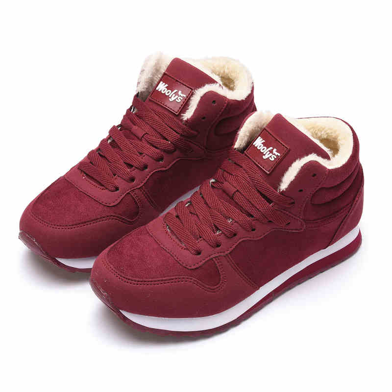 Velvet Non-slip Student Sports Cotton Shoes foto 5