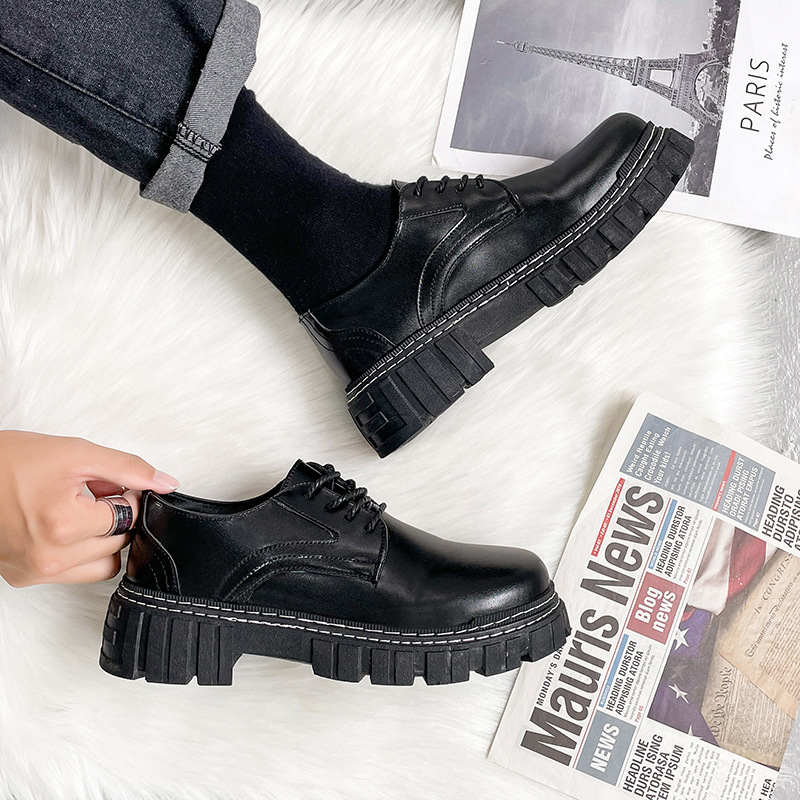 Online Influencer Men's Shoes Black Talent Spring And Autumn foto 2