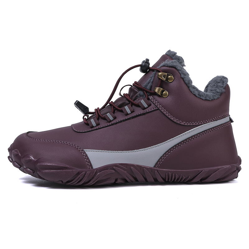Snow Boots Five-finger Outdoor Leisure Sports Camping Hiking Shoes Non-slip Warm Fleece-lined High Cotton-padded Shoes foto 4