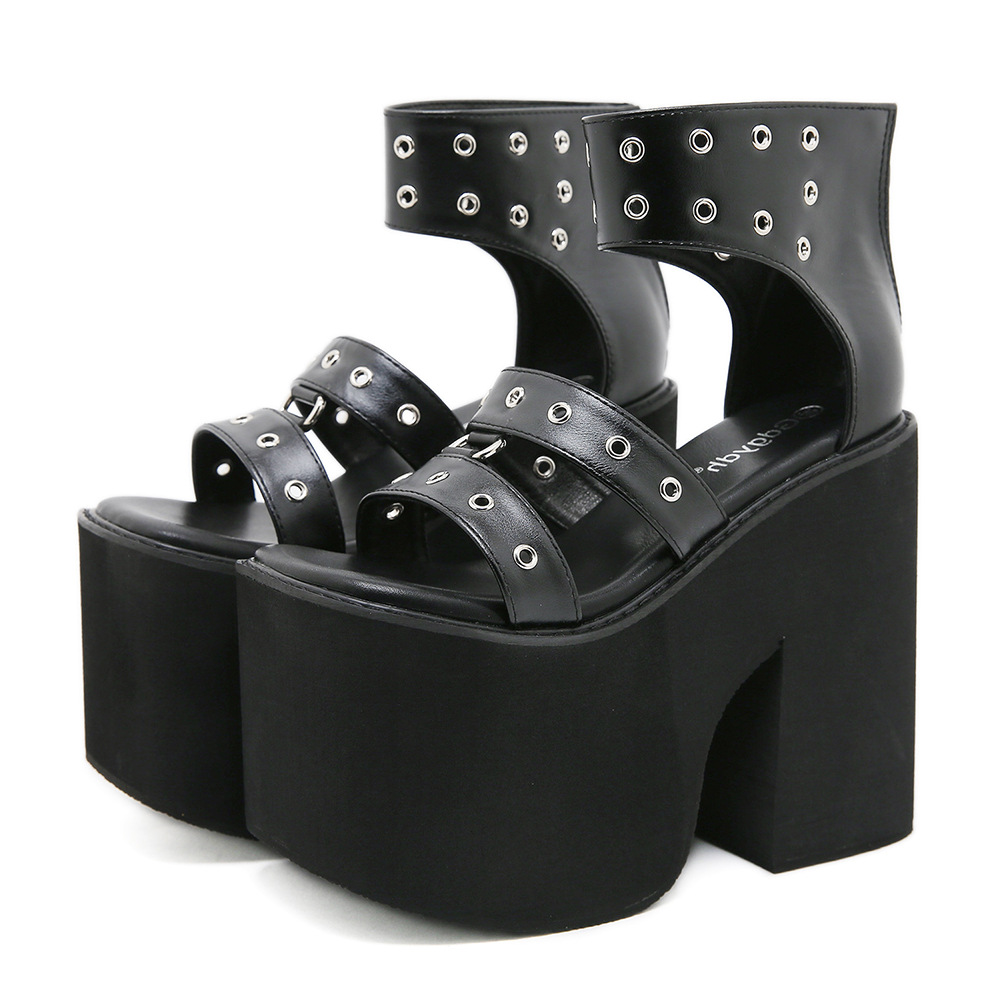 Women's Wedge Heel Thick-Soled Roman Sandals foto 4
