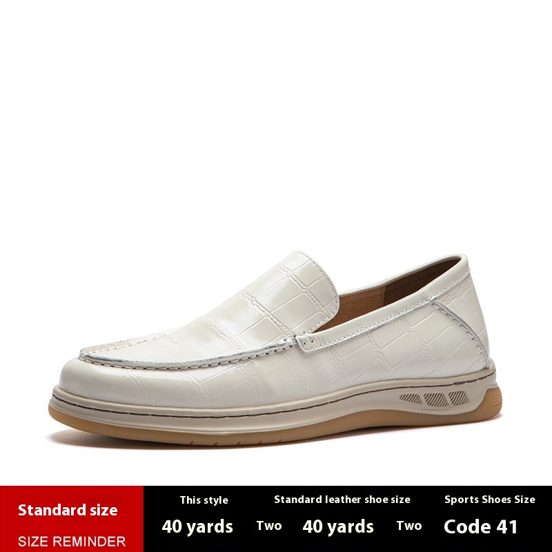 Casual Loafers Fashion Business Soft Bottom Casual Leather Shoes Tide foto 5
