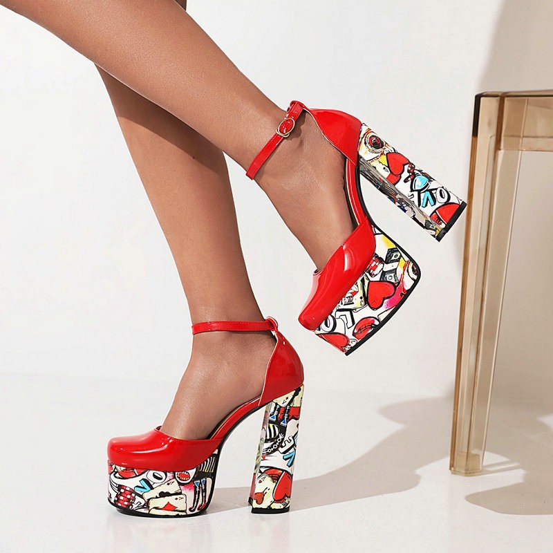 Chunky-heeled Ultra-high Waterproof Platform Sandals foto 3
