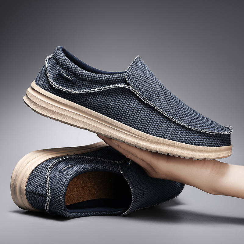 Large Size Canvas Shoes Male Lightweight Slip-on foto 5