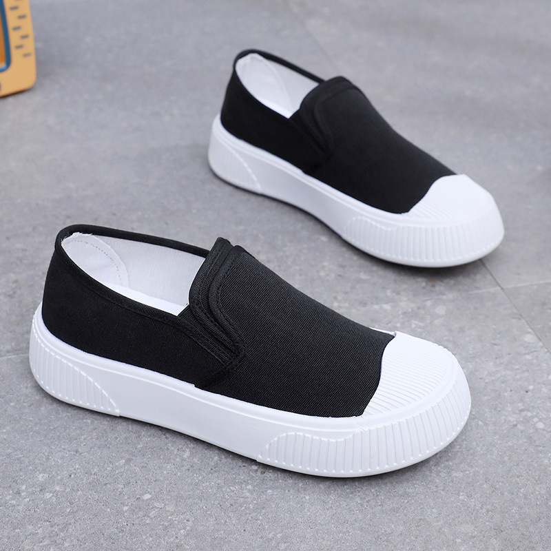 Women's Thick-soled Round Toe Soft Bottom Low-top Casual Shoes foto 3
