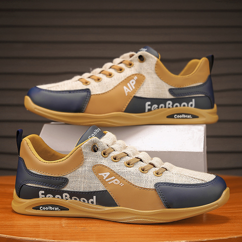 Spring And Summer Fashion No-tie Slip-on Men's Work Shoes foto 5