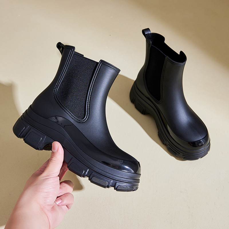 Womens Waterproof And Non-slip Rubber Rain Boots foto 5
