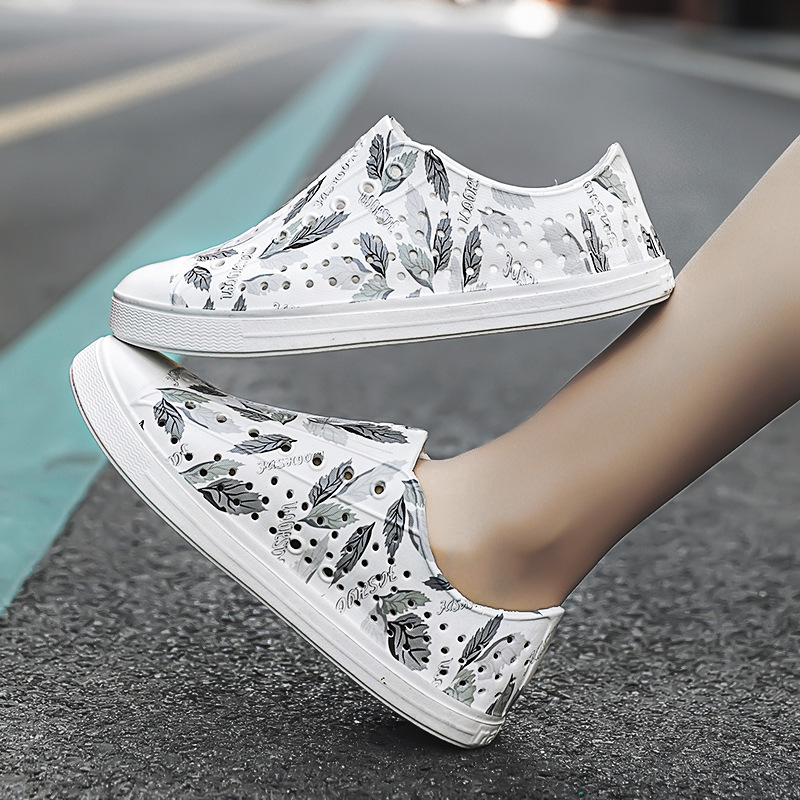 Hole Shoes Graffiti Men's And Women's Outdoor Casual Air-permeable Beachwear Sandals foto 4