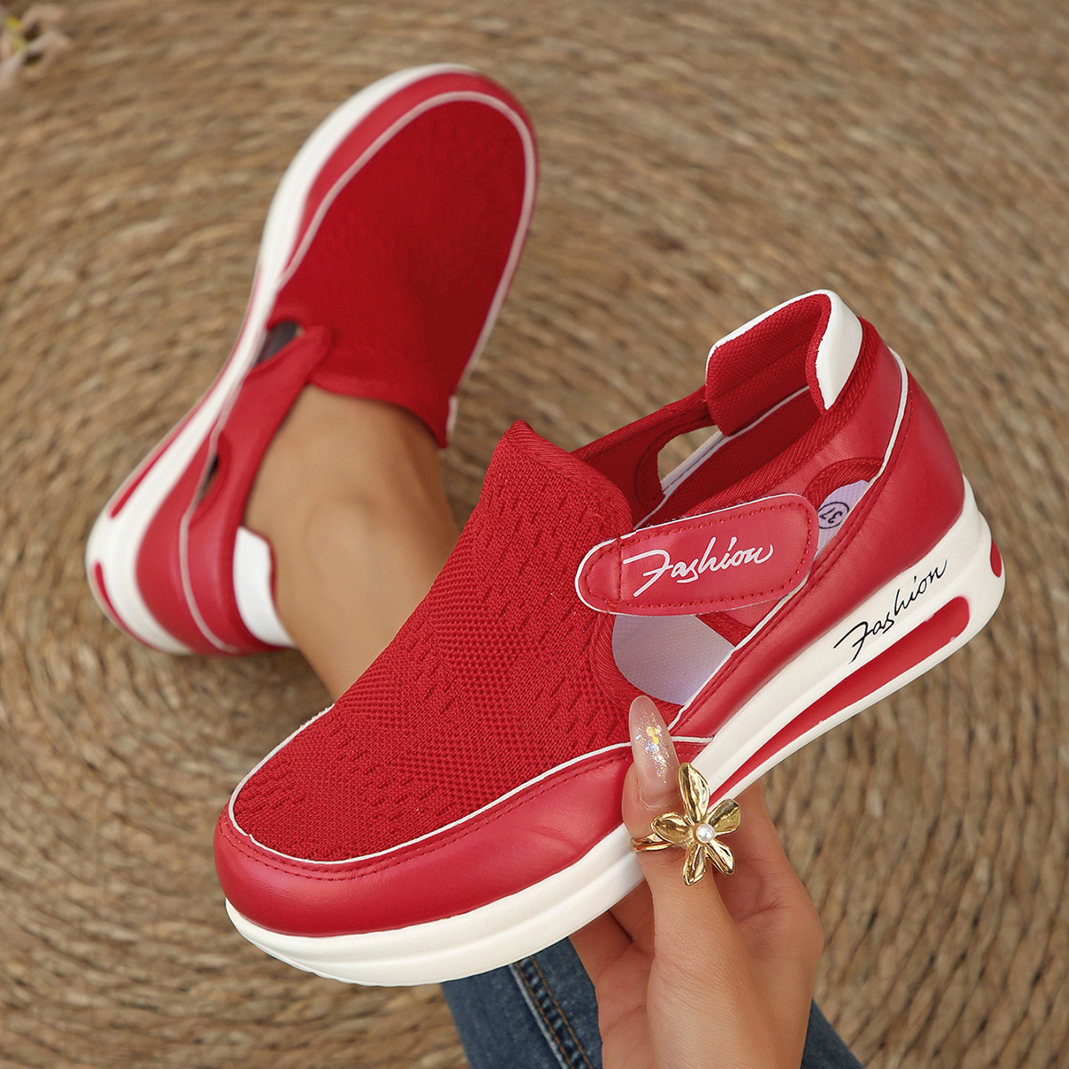Breathable Velcro Casual Women's Shoes foto 2