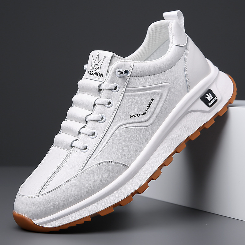 Men's Sports Casual Leather Shoes Men's Youth All-matching foto 4
