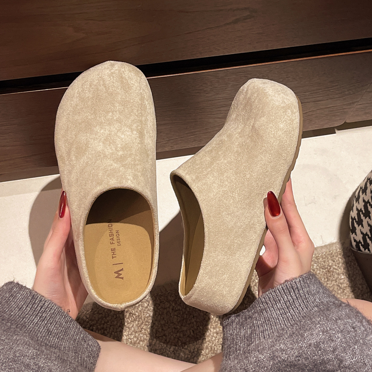 Women's Fashionable All-match Closed-toe Slippers foto 4