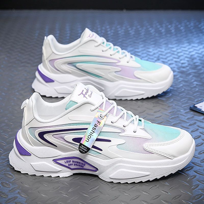 Men's Breathable Mesh Shoes Trendy All-Match Platform foto 3