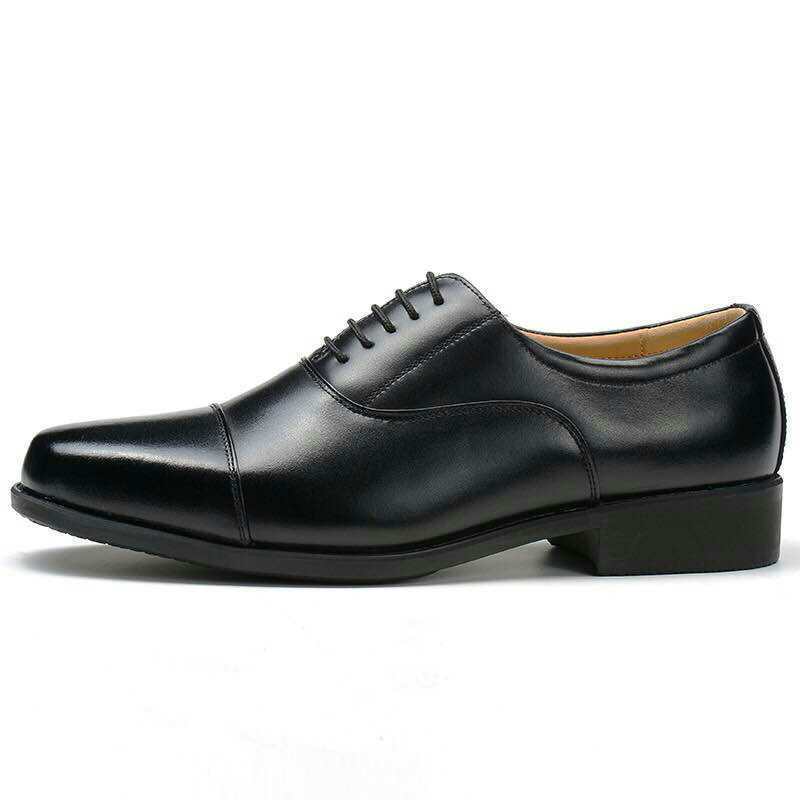Mesh Three Connector Business Casual Leather Shoes foto 2