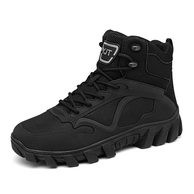 Outdoor High-top Men's Work Shoes Thick Bottom Non-slip foto 4