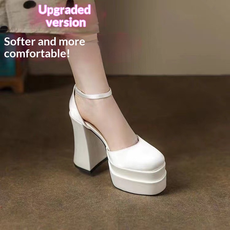 Mary Jane Summerautumn Chunky-heel Platform Ultra-high Heel Shoes For Petite Women foto 2