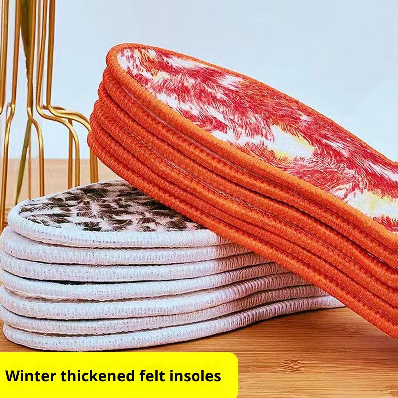 Integrated Soft Felt Thermal Insole Winter Thickened Velvet Padded foto 5
