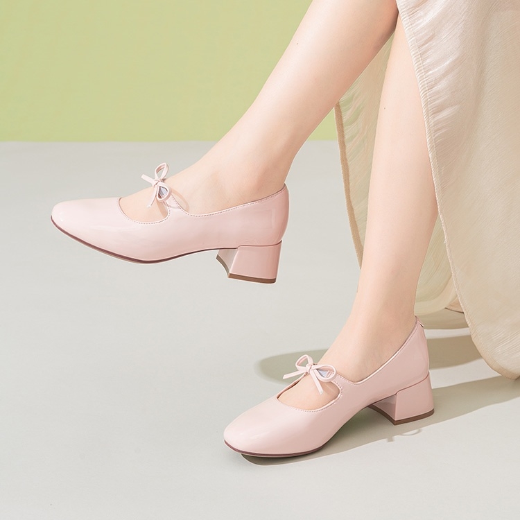 Comfortable Soft Soled Bow Mary Jane Shoes foto 5