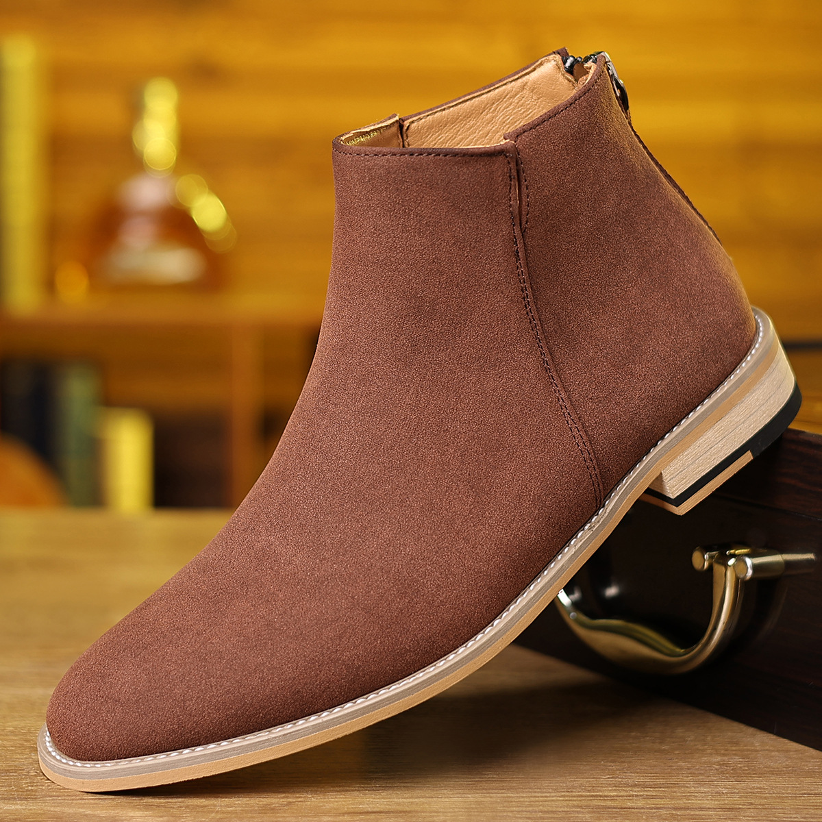 Autumn And Winter Retro Men's Matte Martin Boots foto 5
