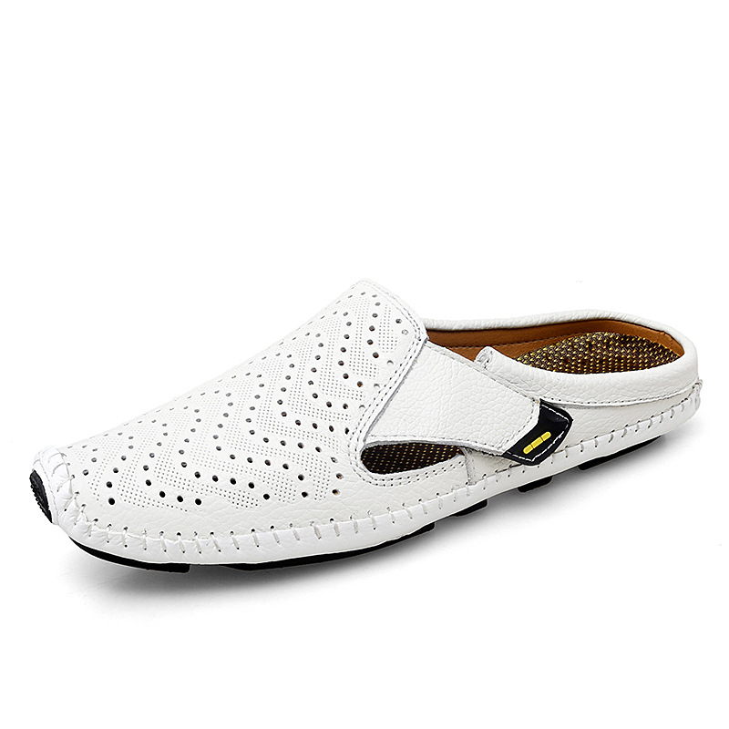 Muller Shoes Hole Low-top Cowhide Surface Slip-on foto 4