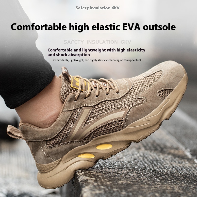 Summer Breathable Labor Protection Shoes Anti Smashing Anti Piercing Anti Slip foto 4
