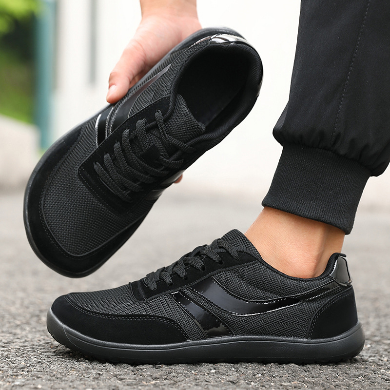 Men's And Women's Same Summer Breathable Botton Width Feet Fat Casual Mesh Sneakers foto 5