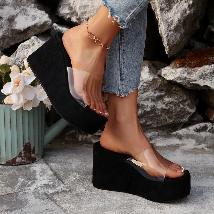 Plus-size Thick-soled Wedge Sandals For Women foto 4