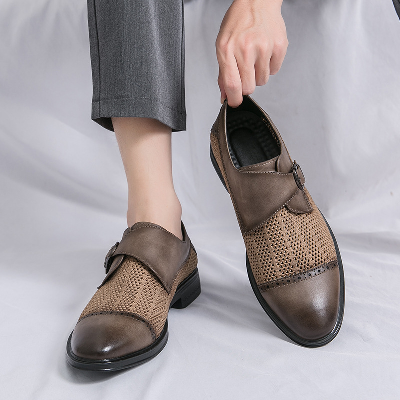 Breathable Pointed Toe Casual Sandals Casual Leather Shoes foto 3
