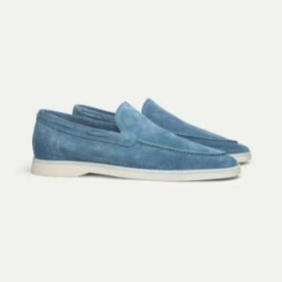 Men's Matte Suede Flat Shoes foto 3