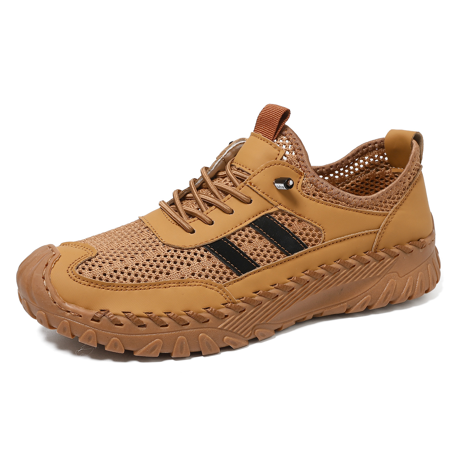 Plus Size Sewed Cowhide Mesh Korean Fashion Men's Shoes foto 2