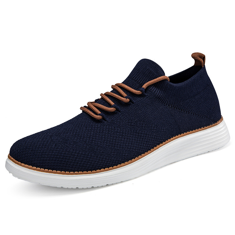 Lightweight Lace-up Casual Mens Shoes Breathable Footwear foto 2