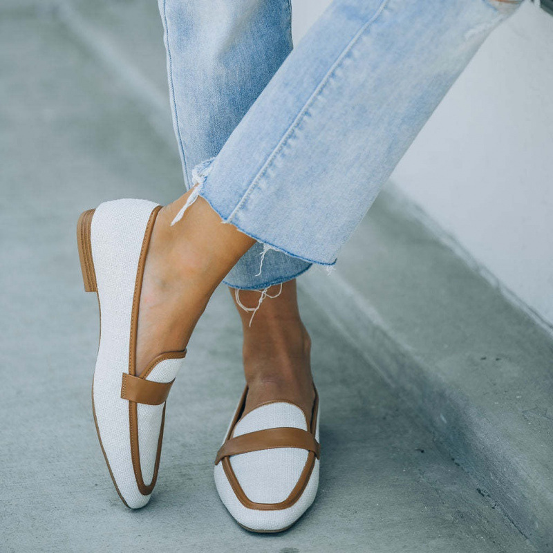 Spring And Autumn Round Head Loafers foto 3