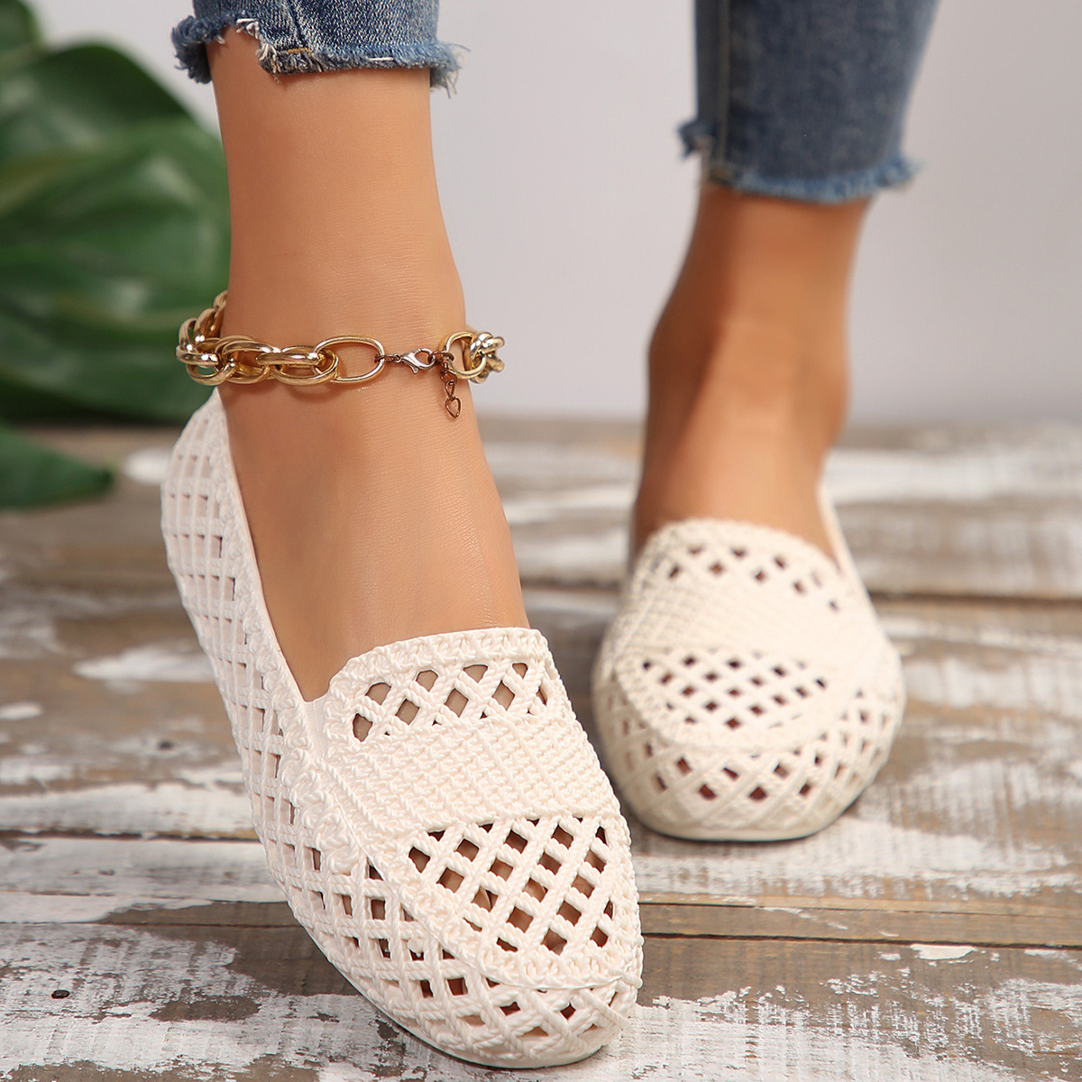 Mesh Breathable Outer Wear Leisure All-matching And Lightweight Women's Pumps foto 5