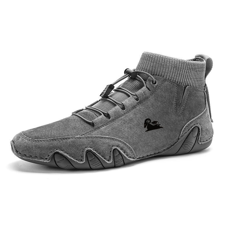 Fleece-lined Handmade Cotton Shoes Men foto 5