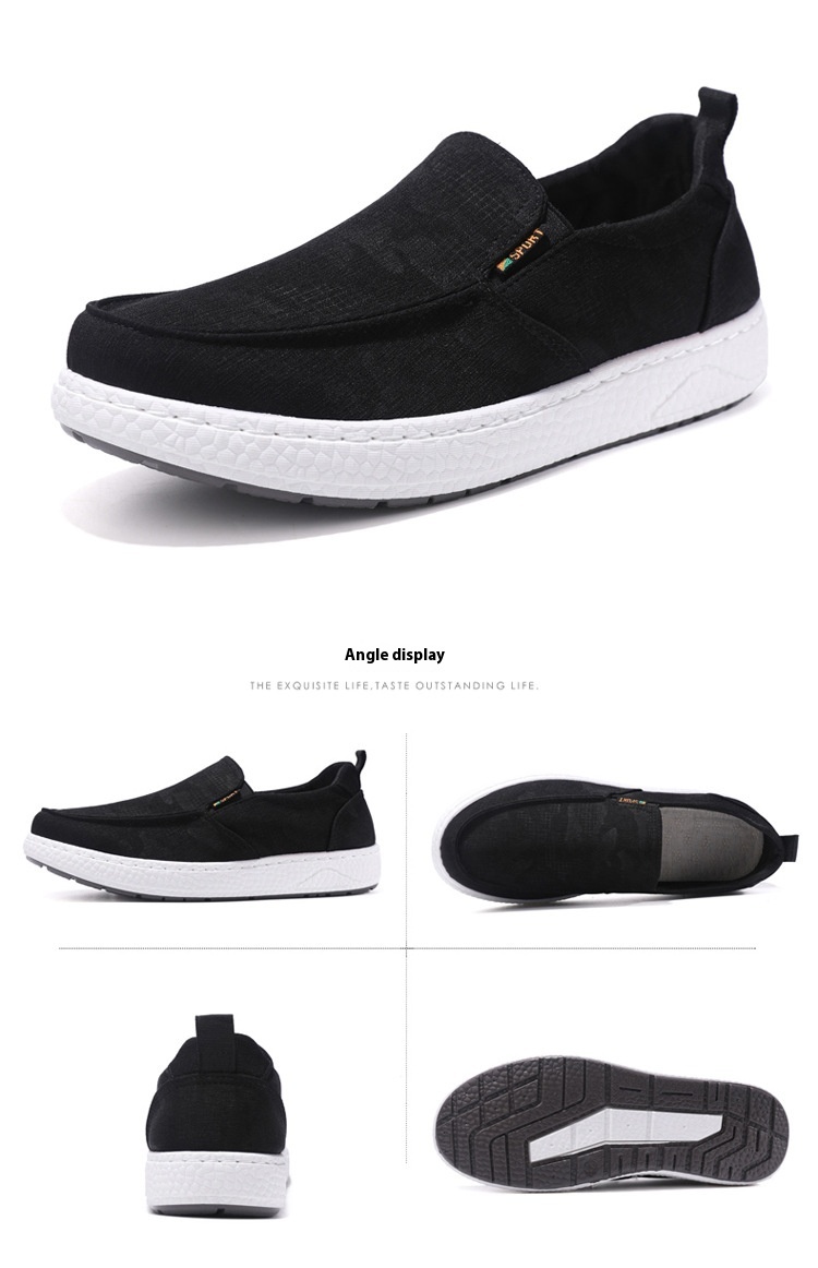 Men's Sports Casual Fashionable Breathable Canvas Shoes foto 3