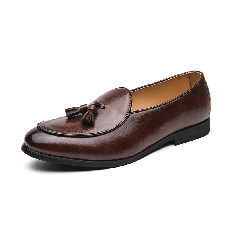 Plus Size Fringed Leather Shoes Men's Size 38-46 Men's British Business foto 2