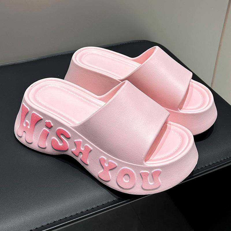 Non-slipHeight-increasing Thick-soled Slippers For Women foto 4